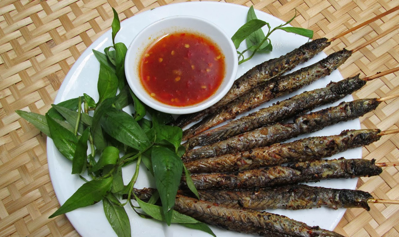 cá kèo nướng muối ớt