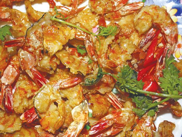tôm lụi nướng