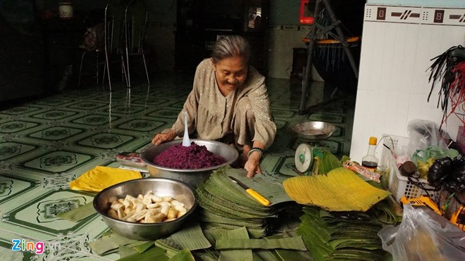 Huỳnh Thị Trọng - Người phát minh ra bánh tét lá cẩm