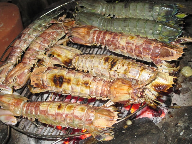 Tôm tít nướng
