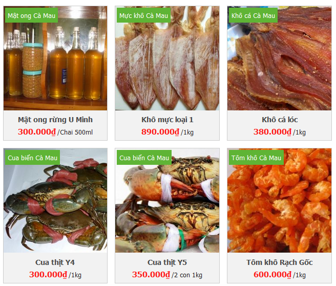 hướng dẫn mua hàng đặt hàng đặc sản bước 1