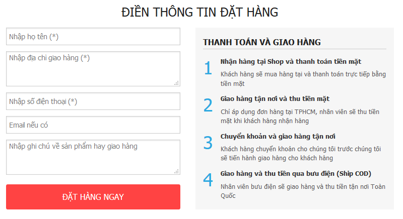 hướng dẫn mua hàng đặt hàng đặc sản bước 4